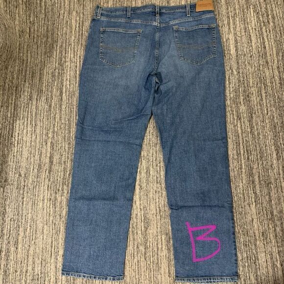 Levi Strauss & Co Mens 40x32 Signature S67 Athletic Jeans Blue Straight Leg (B) - Picture 6 of 6